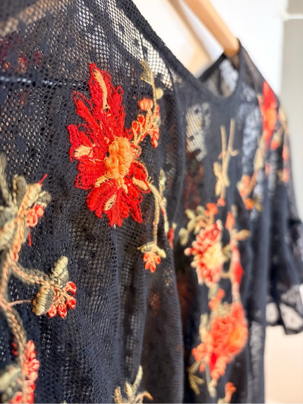 Maeve from Anthropologie Women’s Black Embroidered Cadiz Top, Size Small - Picture 8 of 13